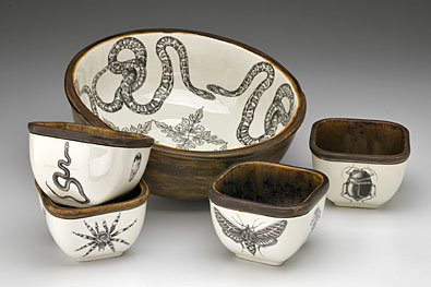 You are currently viewing Laura Zindel: Dishware featuring the Back Yard